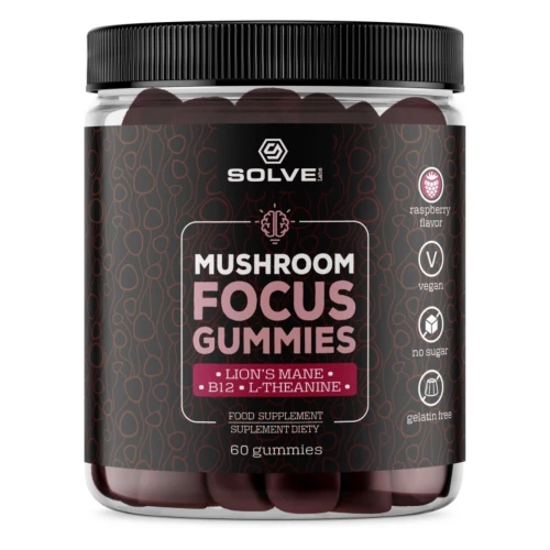 Solve Labs - Mushroom Focus Gummies - 60 żelek